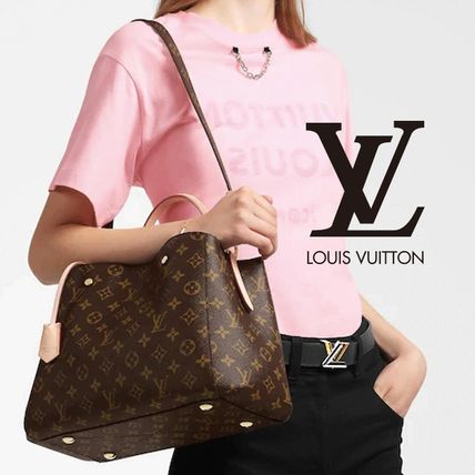 Louis Vuitton MONTAIGNE Monogram Casual Style Street Style Leather Elegant Style 