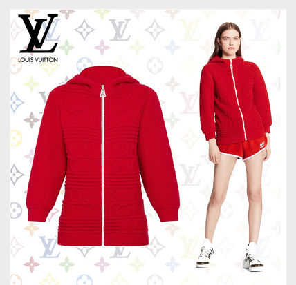 Louis Vuitton 2020 21AW Wool Nylon Long Sleeves Plain Medium Logo 1A83EO 