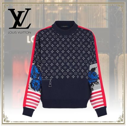 Louis Vuitton 2020 21AW Monogram Patchwork Sweater In Wool And Cashmere 1A83IR 