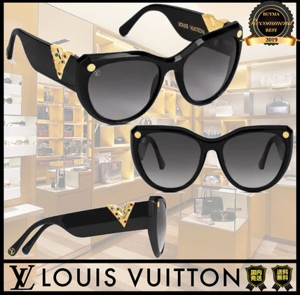 Louis Vuitton With Jewels Cat Eye Glasses Sunglasses 