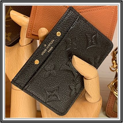 Louis Vuitton 2020 SS Monogram Street Style Plain Leather Logo Card Holders M69171 