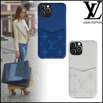 Louis Vuitton TAIGA 2020 SS Leather Logo iPhone 11 Pro Smart Phone Cases M30477 M30479 