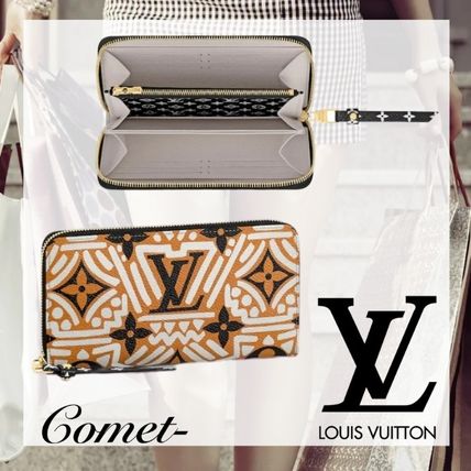 Louis Vuitton Monogram Plain Leather Logo Long Wallets M69437 