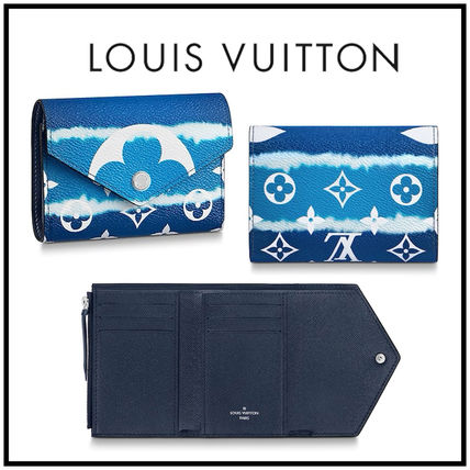 Louis Vuitton Leather Folding Wallet Logo Folding Wallets M69112 