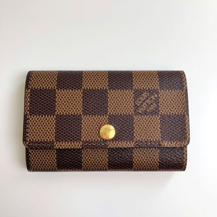 Louis Vuitton DAMIER Leather KeychainsBag Charms 