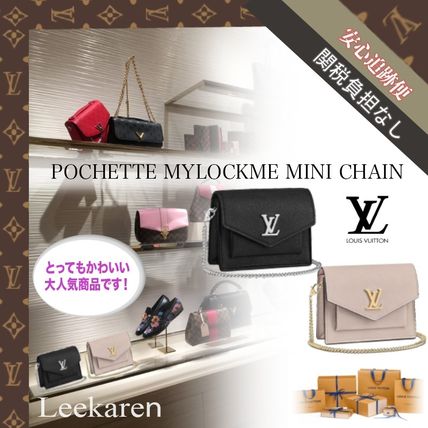 Louis Vuitton MY LOCKME 2020 SS Casual Style Calfskin 2WAY 3WAY Plain Leather Party Style 