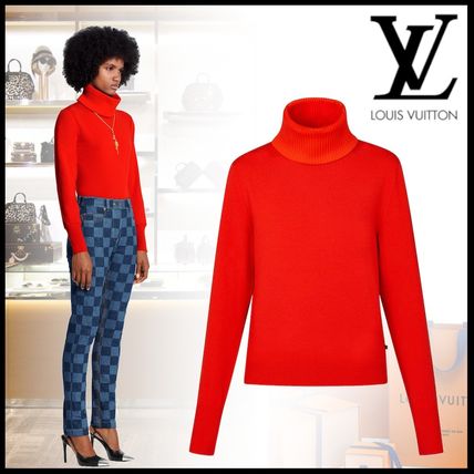 Louis Vuitton 2019 20AW Short Casual Style Wool Nylon Long Sleeves Plain Cotton 1A5K94