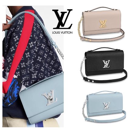 Louis Vuitton LOCKME 2020 21AW Calfskin 2WAY Plain Crossbody Logo Shoulder Bags M56136 M56087 M56088 
