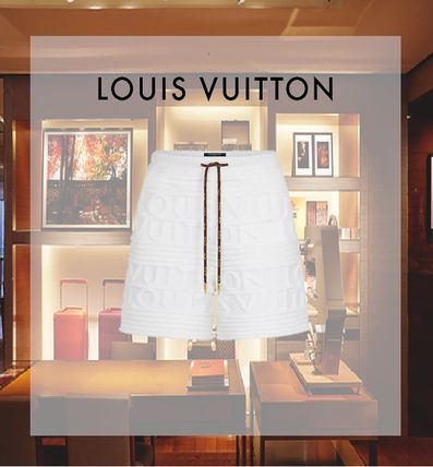 Louis Vuitton Soft Wool Knit Shorts With 3D Louis Vuitton Signature 1A83EA 