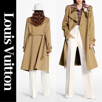 Louis Vuitton 2020 SS Wool Nylon Long Office Style Elegant Style Formal Style 