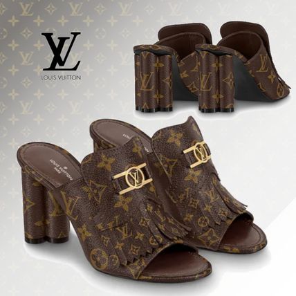 Louis Vuitton MONOGRAM 2020 21AW Monogram Open Toe Casual Style Leather Party Style 1A8659 