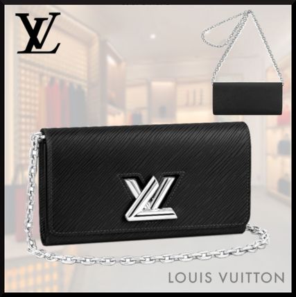 Louis Vuitton TWIST 2019 SS 2WAY Chain Leather Elegant Style Wallet Chain Clutches 