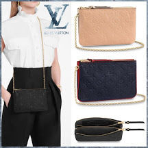 Louis Vuitton DOUBLE V 2020 SS Double Zip Pochette M63916 M63919 M68568 