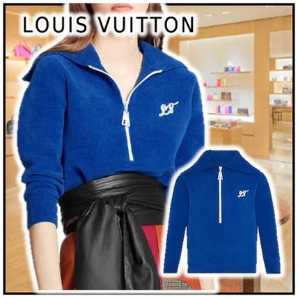 Louis Vuitton 2020 21AW 2020 21 AW RETRO LV INITIALS THREE QUATER SLEEVES SWEATER 1A83FG 