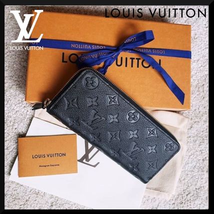 Louis Vuitton MONOGRAM EMPREINTE Monogram Leather Logo Long Wallets M69415 M60171 M63698 