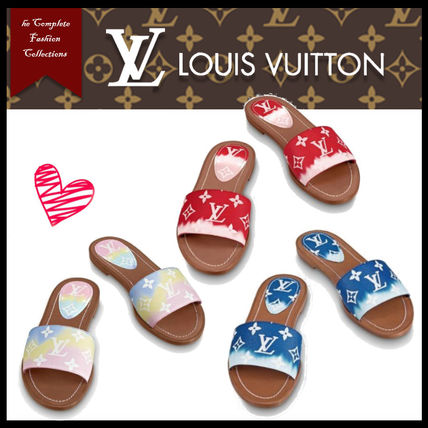 Louis Vuitton 2020 SS Monogram Open Toe Casual Style Street Style Tie dye Leather 1A7TO21A7TOW1A7TN8 