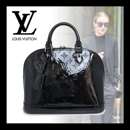 Louis Vuitton MONOGRAM VERNIS Monogram Leather Logo Handbags 