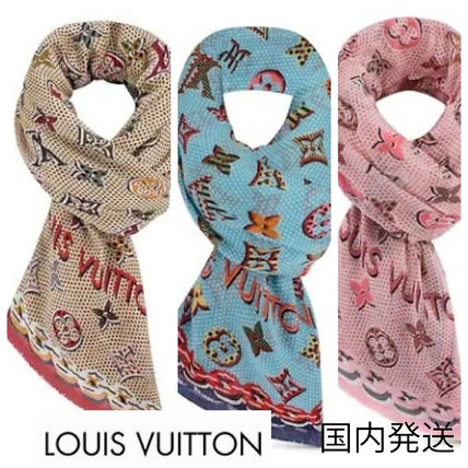 Louis Vuitton MONOGRAM 2019 20AW Giant Pop Monogram Stole M73794 M73793 M73789 