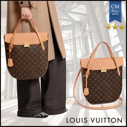 Louis Vuitton MONOGRAM 2020 SS Monogram Canvas 2WAY Leather Crossbody Logo Handbags 