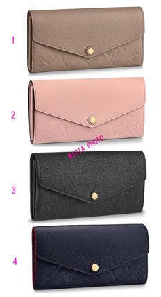 Louis Vuitton SARAH Plain Long Wallets 