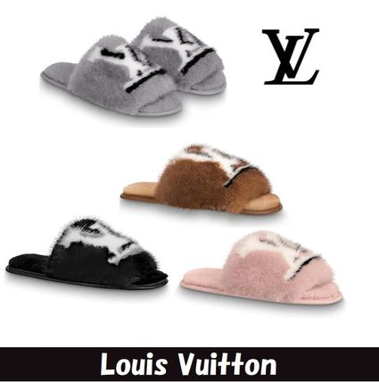 Louis Vuitton 2019 20AW Fur Slippers Shoes 