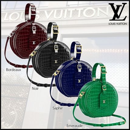 Louis Vuitton PETITE BOITE CHAPEAU Casual Style Crocodile Lambskin Plain Leather Elegant Style N93598 N93618 N93597 N94635 