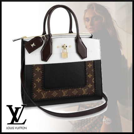 Louis Vuitton 2019 20AW Monogram Casual Style A4 2WAY Leather Office Style M55430