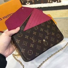 Louis Vuitton 2020 SS Monogram Canvas Chain Crossbody Logo Shoulder Bags M61276 