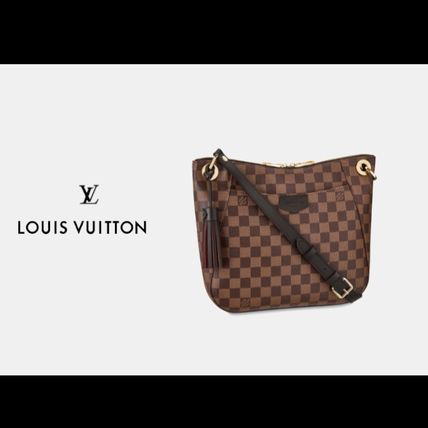 Louis Vuitton DAMIER Casual Style Canvas Tassel 2WAY Elegant Style Handbags 