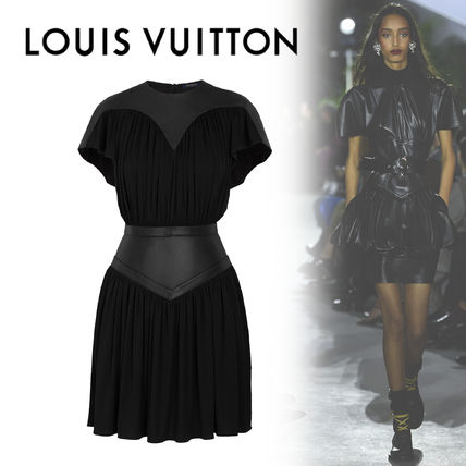 Louis Vuitton 2020 Cruise Pleated Dress With Waist Yoke 1A60E2 