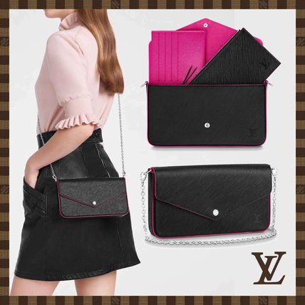 Louis Vuitton EPI Casual Style Calfskin Canvas Blended Fabrics Street Style M64579 