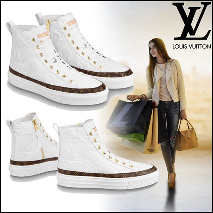 Louis Vuitton MONOGRAM 2019 20AW Monogram Casual Style Leather Logo Low Top Sneakers 1A5MRX 