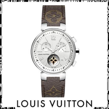 Louis Vuitton Casual Style Round Party Style Quartz Watches Stainless Q8G00Z 
