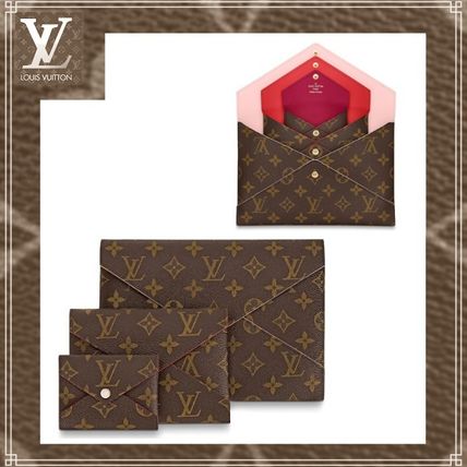 Louis Vuitton Blended Fabrics Street Style Plain Leather Clutches M62034 