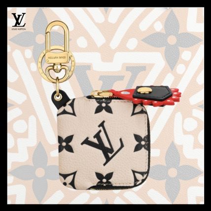 Louis Vuitton 2020 21AW Monogram Leather Logo Coin Cases M69721 