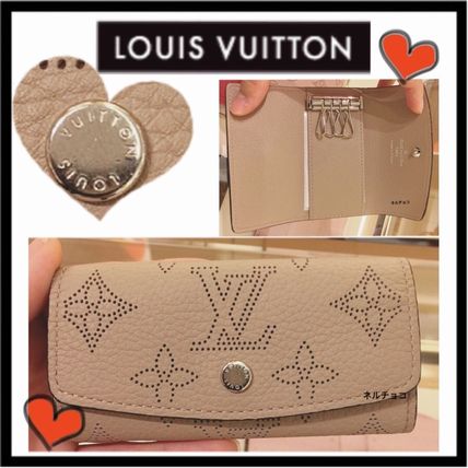 Louis Vuitton MAHINA Monogram Unisex Calfskin KeychainsBag Charms 