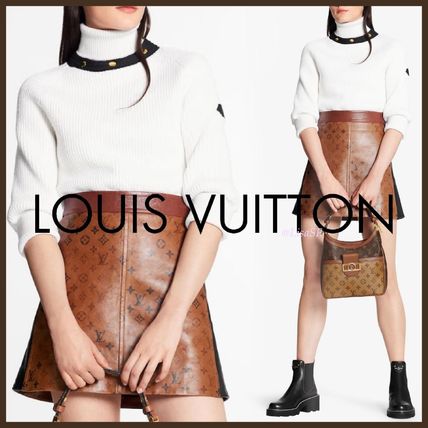 Louis Vuitton 2020 SS Short Wool Blended Fabrics Bi color Long Sleeves Plain 1A8391 