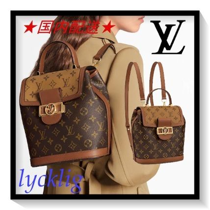 Louis Vuitton MONOGRAM Monogram Casual Style Calfskin Canvas A4 Leather Logo M45142 