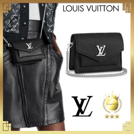 Louis Vuitton LOCKME 2020 SS Casual Style Calfskin Bag in Bag 2WAY Chain Plain Leather 