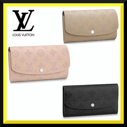 Louis Vuitton Monogram Calfskin Leather Folding Wallet Logo Long Wallets M60144 M60145 M60143 