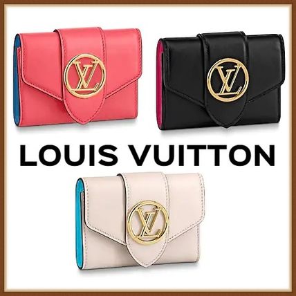 Louis Vuitton 2020 21AW Unisex Leather Folding Wallet Logo Folding Wallets M69175 M69177 M69176 