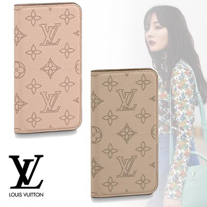 Louis Vuitton MAHINA Monogram Unisex Leather iPhone X iPhone XS Logo M68885 M68886 