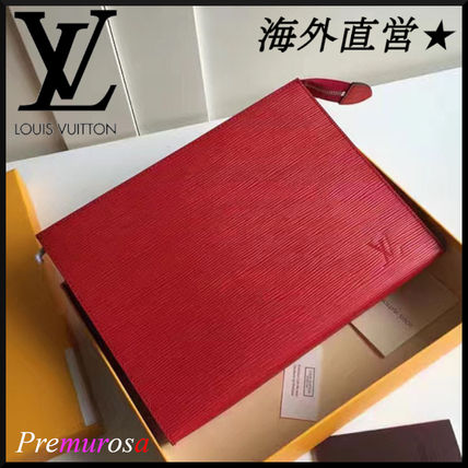 Louis Vuitton EPI Bag in Bag Plain Leather Office Style Elegant Style Logo M41367 M41085 