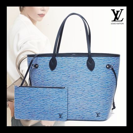 Louis Vuitton EPI Casual Style Office Style Logo Totes 