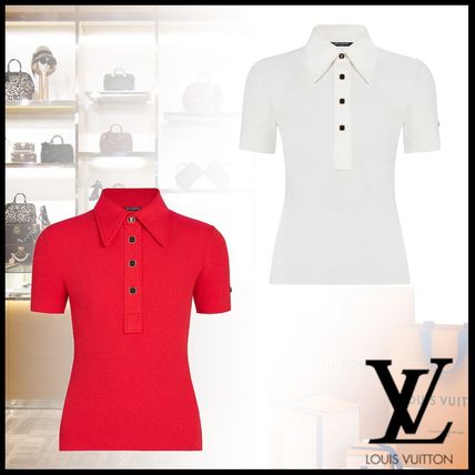 Louis Vuitton 2020 SS Casual Style Street Style Plain Medium Short Sleeves Logo 1A7T6O 1A7T6A 