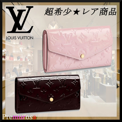Louis Vuitton PORTEFEUILLE SARAH 2020 SS Calfskin Leather Logo Long Wallets M90152 M61227 