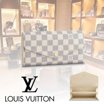 Louis Vuitton DAMIER AZUR Sarah Wallet N63208 