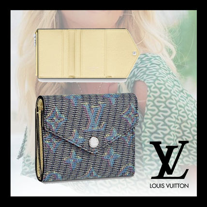 Louis Vuitton ZOE Monogram Leather Folding Wallet Long Wallet Logo 