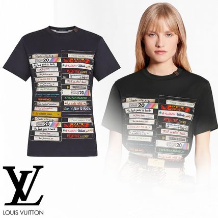 Louis Vuitton Crew Neck Cotton Short Sleeves Logo T Shirts 1A7UFN