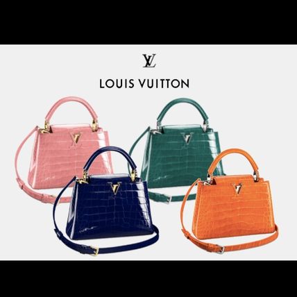 Louis Vuitton CAPUCINES Casual Style Crocodile 2WAY Party Style Elegant Style 